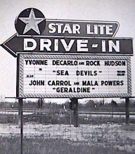 Starlite Drive-In Theatre - MARQUEE - PHOTO FROM RG